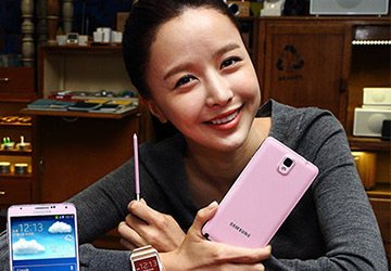 Samsung начинает продажи розового Galaxy Note 3