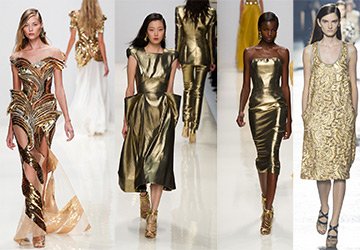 Золотые платья 2014