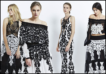 Черно-белые платья 2015