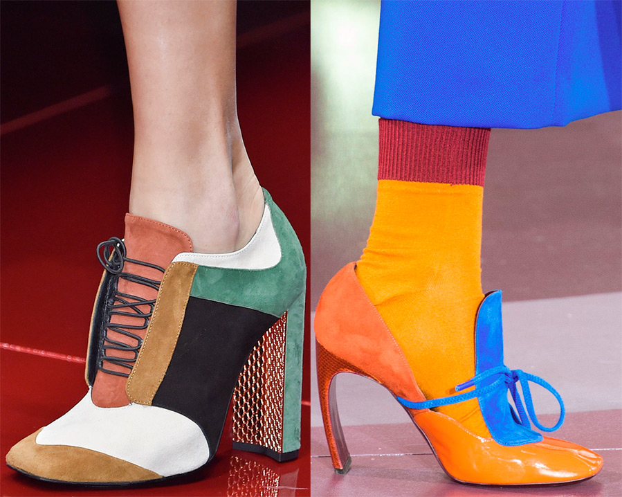 Разноцветная обувь 2015-2016