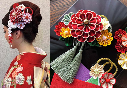 Японские украшения для волос кандзаси и модные тренды