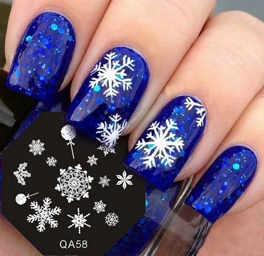 Снежинки На Ногтях Зимний Дизайн