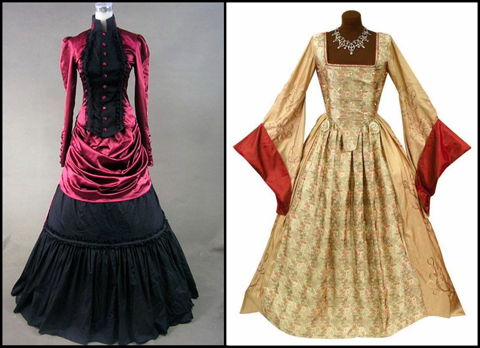 Одежда готического стиля средневековья