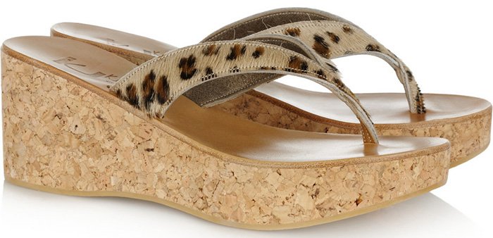 Модные женские сандалии шлепанцы леопардовый принт
