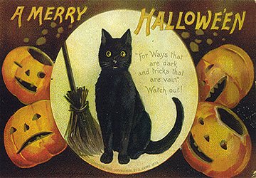 Хеллоуин - винтажные открытки!