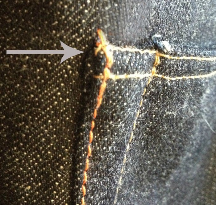Задние карманы джинсов, фото