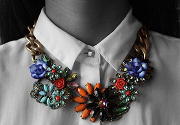Красивые ожерелья и ювелирная мода