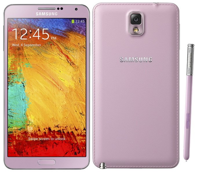 Розовый смартфон Samsung для девушек Galaxy Note 3 Blush Pink