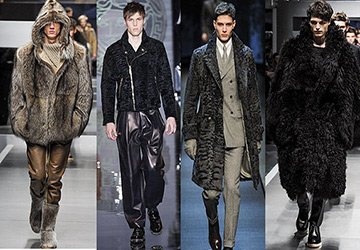 Шубы и куртки с мехом для мужчин