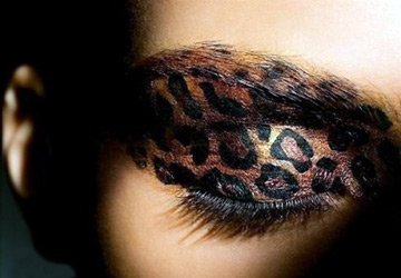 Леопардовый макияж глаз