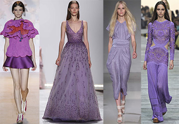 Фиолетовые и лавандовые платья 2015
