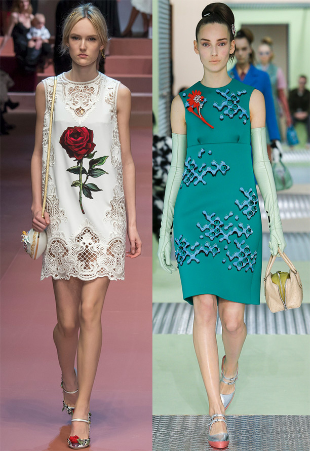Платья Dolce & Gabbana и Prada
