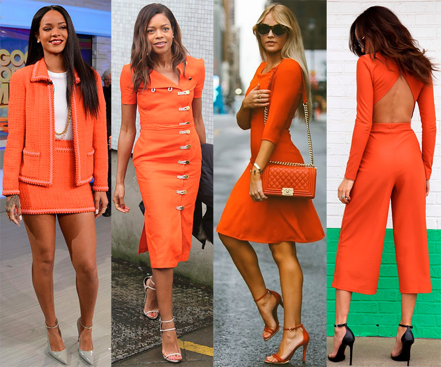 Ярко оранжевая одежда