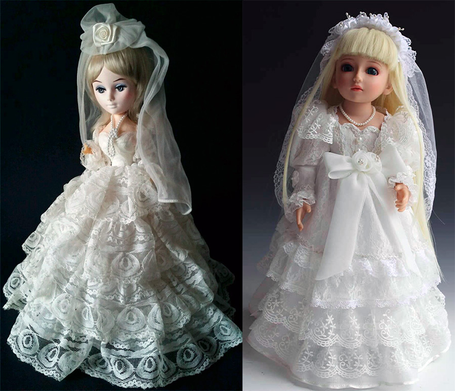 Кукла в белом платье