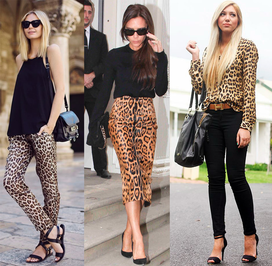 Леопардовый принт. Модная одежда и ее комбинирование