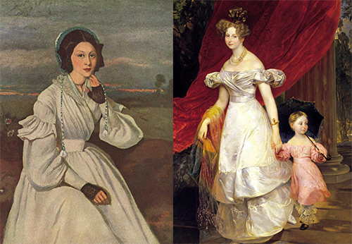 История моды и костюм в период романтизма