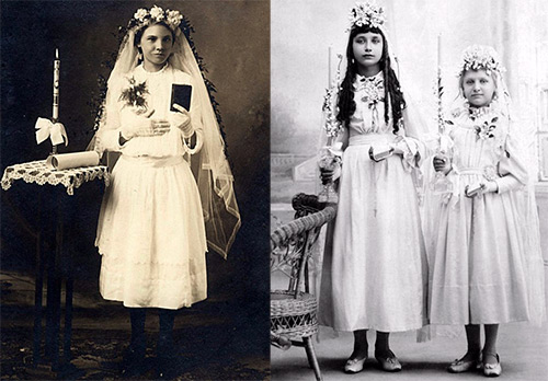 Самые юные невесты Христовы – винтажные фото девочек