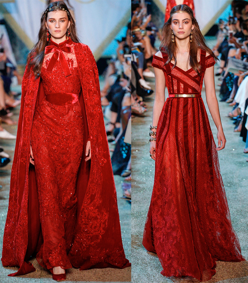 Красные платья Elie Saab