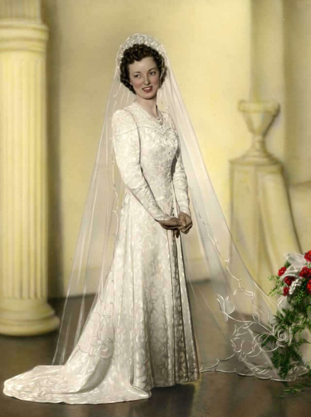 Свадебное платье 1940 годов