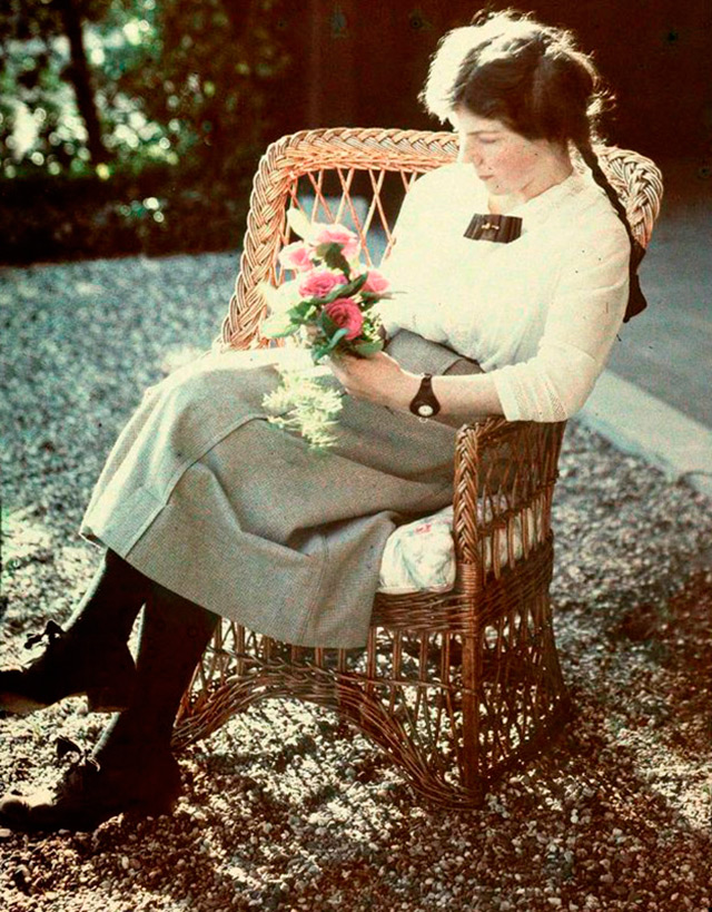 Женская мода 1900-1910 годов в цветных фотографиях