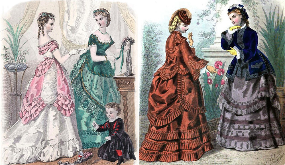 Платья 1870 годов