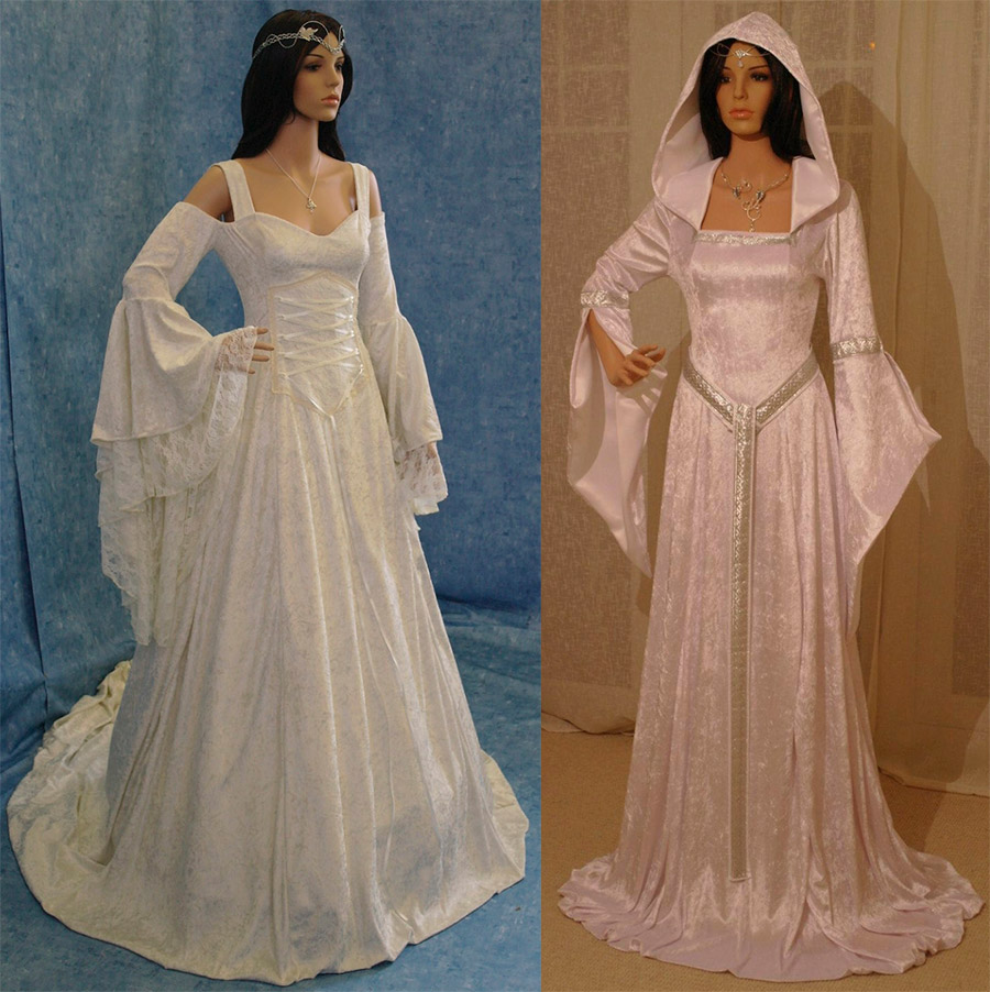 Свадебное платье в средневековом стиле