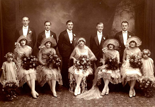 Свадьба в стиле 1920 и винтажные свадебные фото