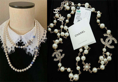 Жемчужные ожерелья – стильные примеры Chanel