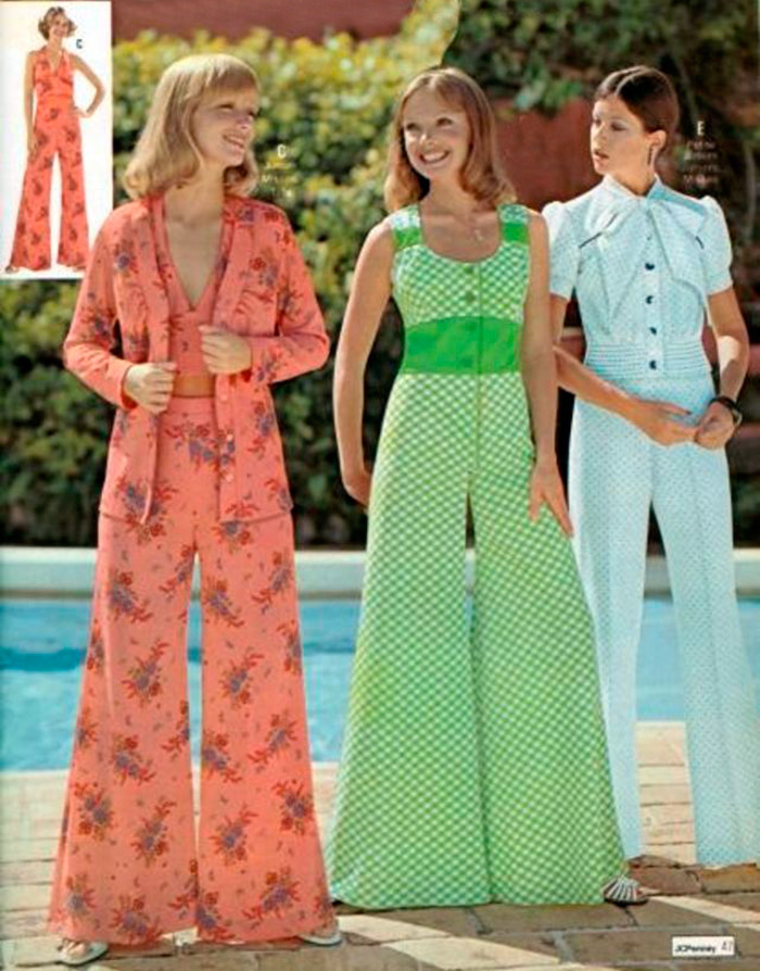 Женские комбинезоны 1970 годов – винтажные фото