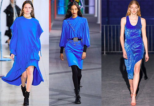 Синий цвет в одежде – стильные и модные образы