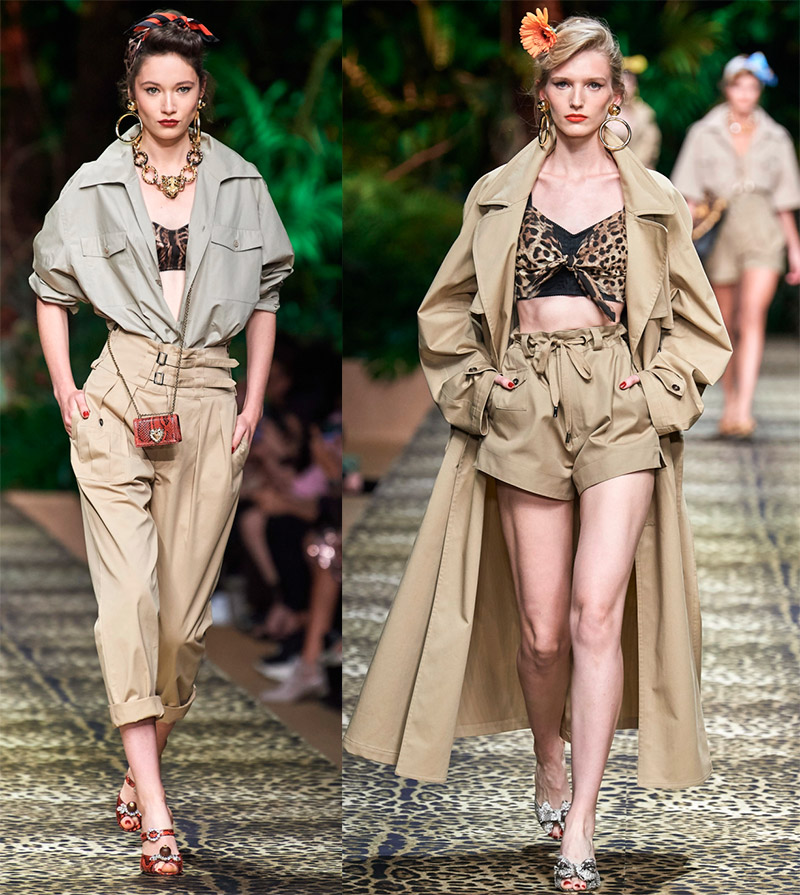 Стиль сафари весна-лето 2020 от Dolce & Gabbana