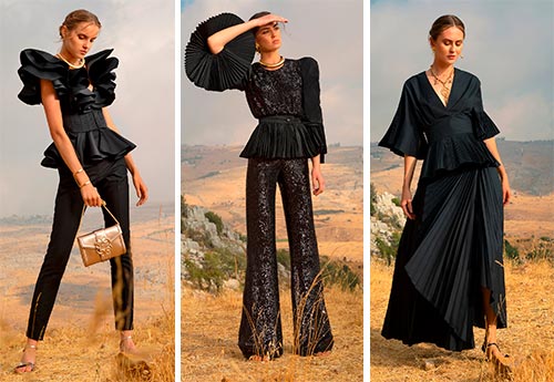Платья, жакеты и юбки с баской: модная тенденция