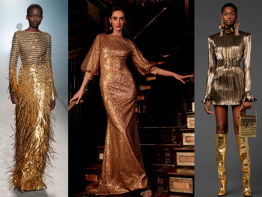 Золотые платья 2022