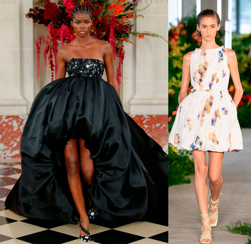 Платье-баллон: модные новинки от брендов