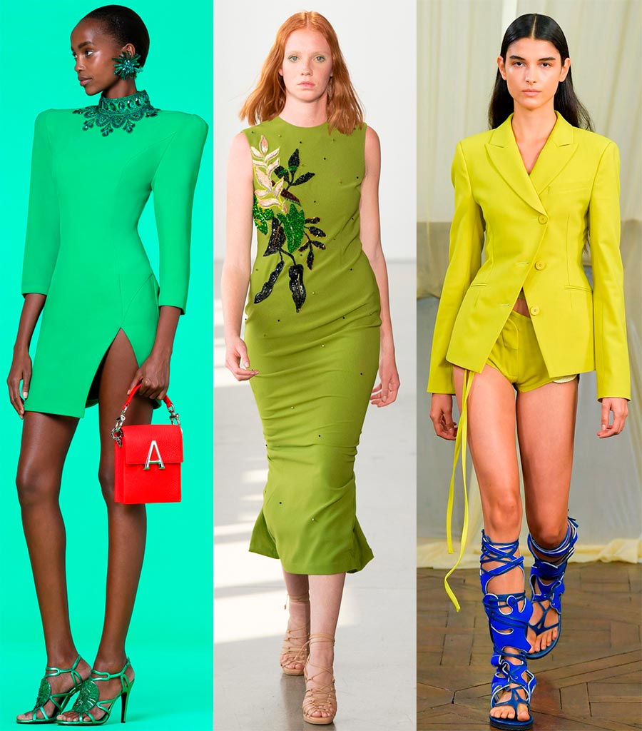 Зеленые оттенки в одежде