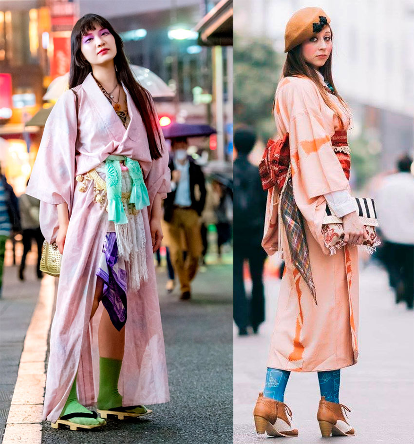 Модные платья кимоно