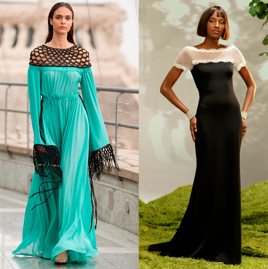 Платье-сетка: модная тенденция 2022