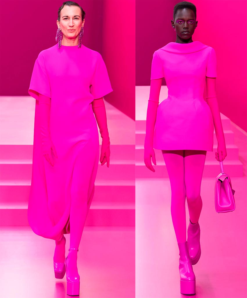 Модные платья цвета фуксия 2022-2023