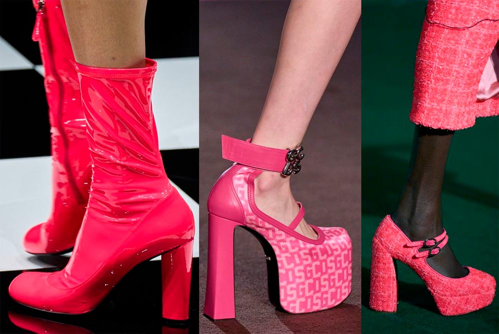 Модная розовая обувь 2023