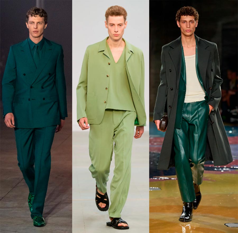 Зеленый в мужской моде