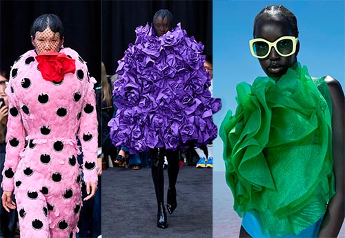 Цветы из ткани на одежду: модная тенденция сезона