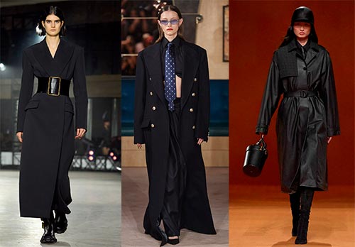 Черное пальто: актуальные фасоны и тренды сезона