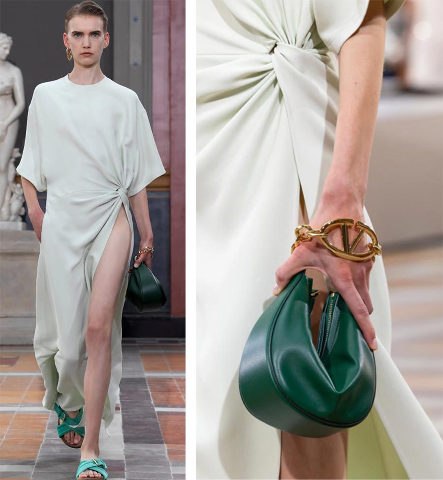 Модная зеленая сумочка