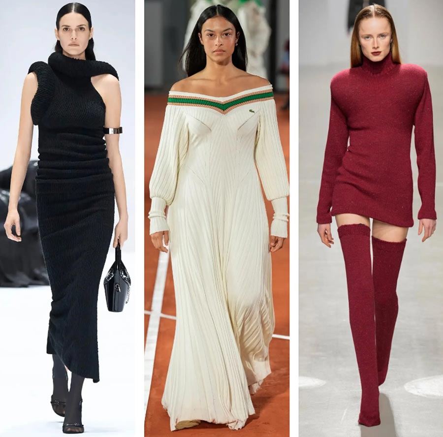 Вязаное платье